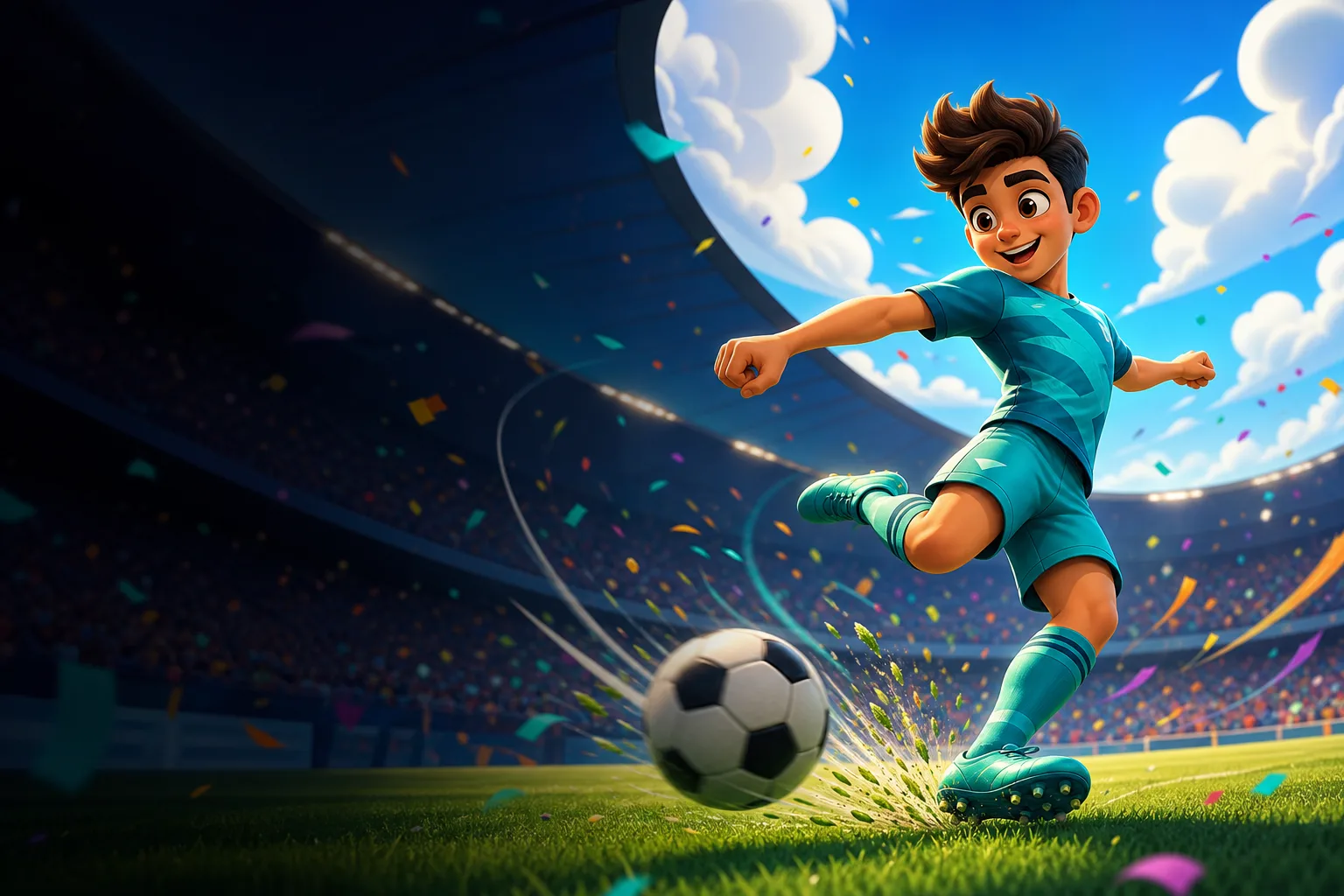 AIサッカーカートゥーンジェネレーター：写真をサッカー漫画キャラに