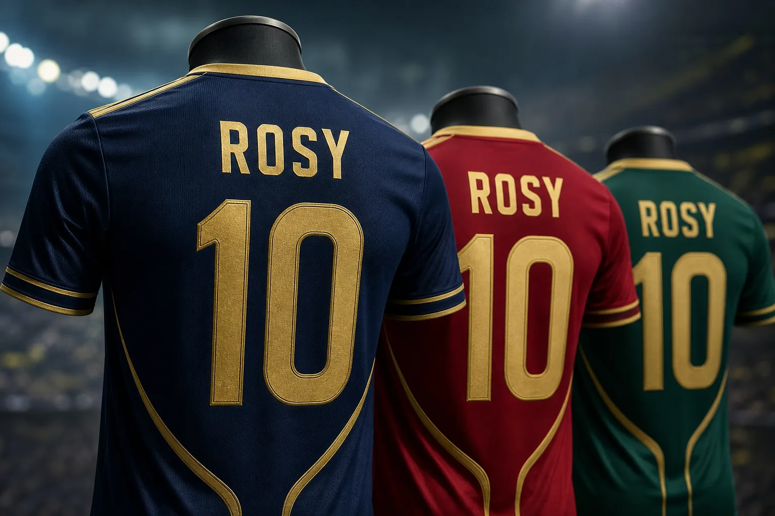 Personaliza colores del equipo, nombre y número