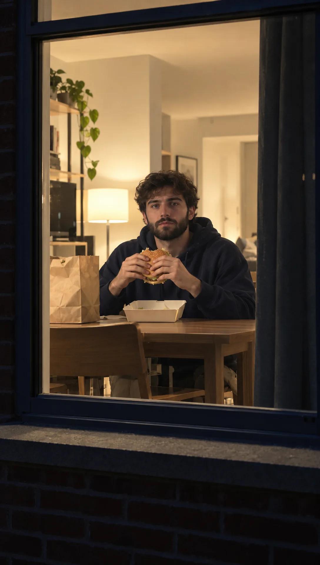 Burger Thru Window AI Video Generator: Put Your Photo in the Window — Examples 3